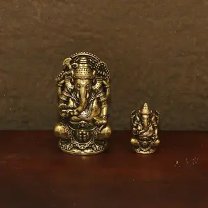 Lord Ganesha Statue Buddha Ornaments Elephant Hindu God Sculpture Figurines Home Office Decoration Buddha Statues