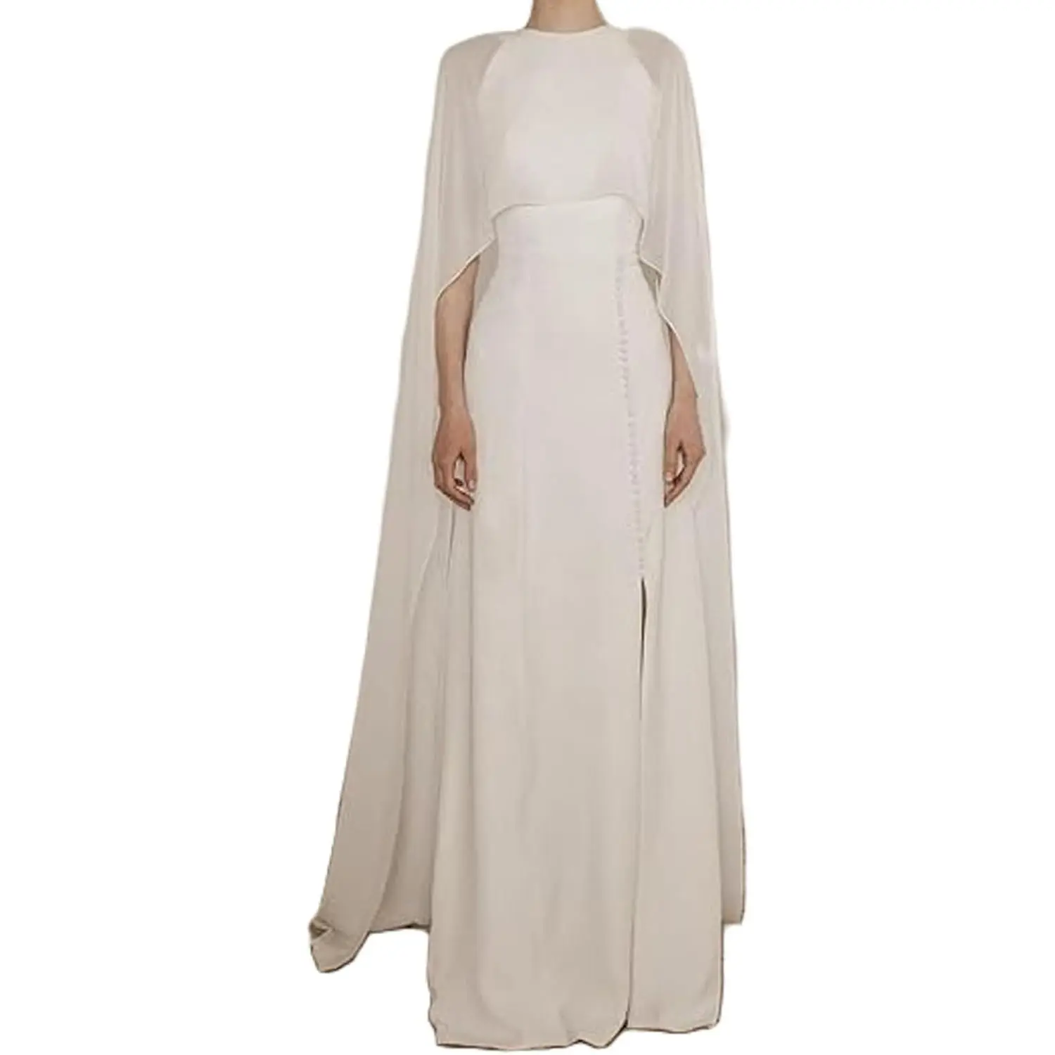 Women Chiffon Shawl Wraps Cape Mesh Sheer Poncho Top Flowy Capelets for Evening Dress Wedding Party Capes Cover Up