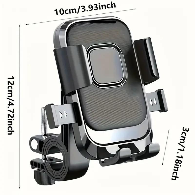 Motorcycle Phone Holder, Rotatable Motorcycle Phone Mount, Bicycle Handlebar Phone Holder, Universal Phone Accessories for Outdoor Cycling