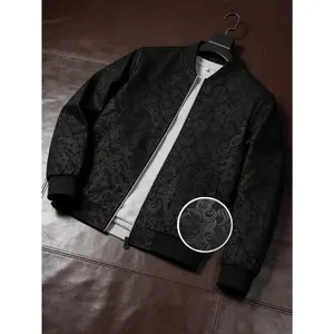 Men’s Jacket Men’s Outdoor Sports Jacket Sports Shirt Windbreaker Steel‑embroidery Phoenix Print Textured Flight Jacket Fashionable Versatile Trendy