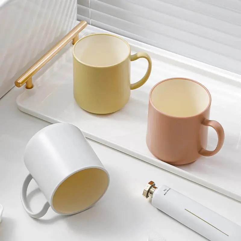 Hot selling water cup, rinse mouth cup, dual color wash cup, couple's home rinse mouth cup, travel bathroom cup