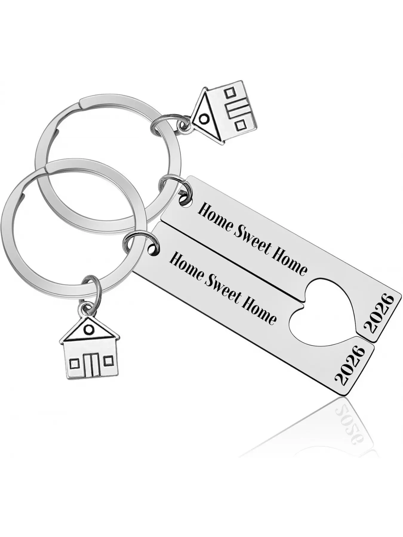 2026 New Home Keychain Set - Housewarming Gift, Suitable for New Homeowners, Portable Keychains for Your New Home, Sweet Home Jewelry for Couples and Friends, Suitable for Family, Colleagues, and Real Estate Agents.