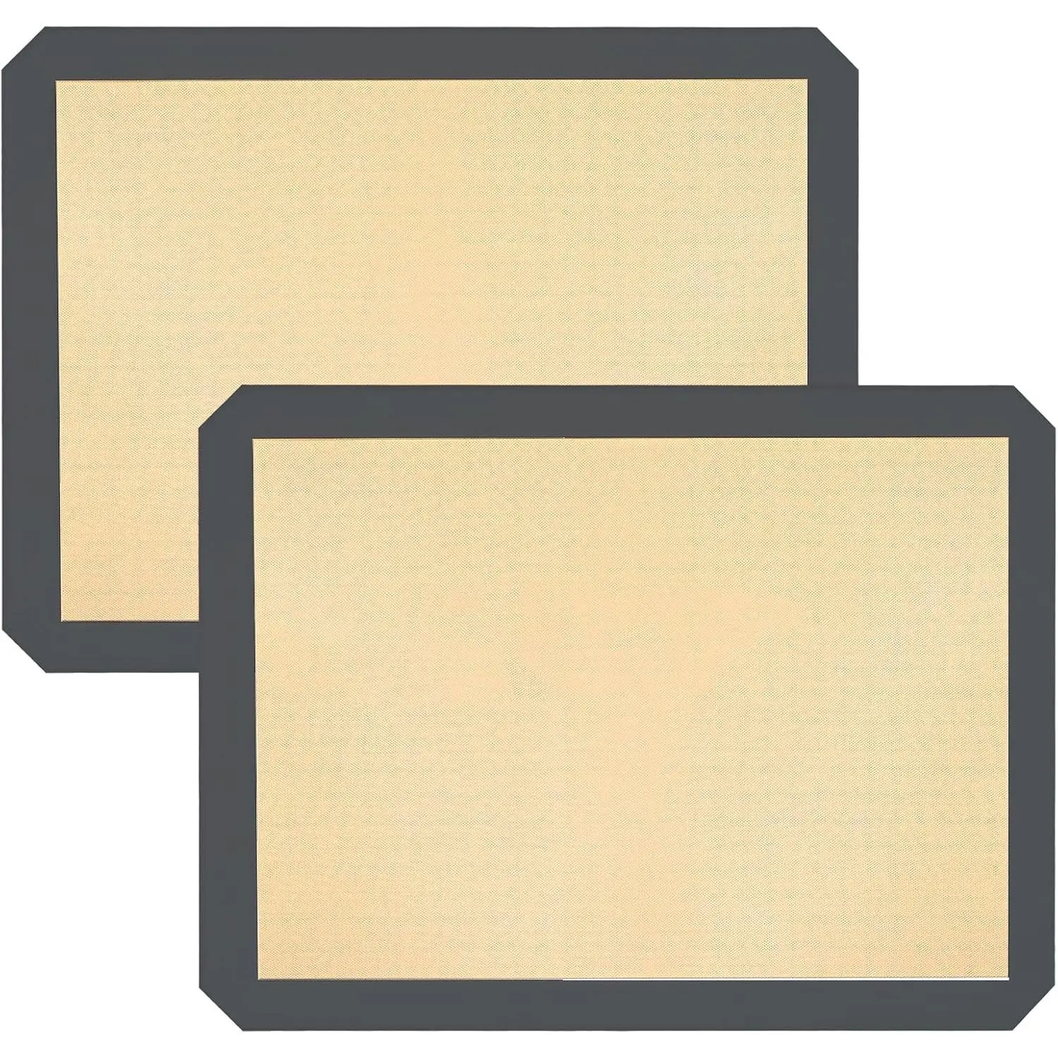 Silicon Baking Mats, 16.5"x11.6" 2-Pack Reusable Silicon Baking Mat Sheet, Baking Sheets Food Safe Baking Mats Can Be Used For Baking Cookies, Bread, Pizzas