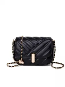 High-end women's new bag with small gold ball and diamond pattern chain, simple square shoulder and crossbody bag