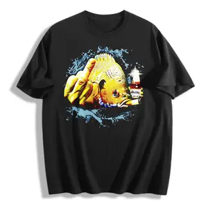 Dope Bluegill Shirt – Fish Middle Finger Graphic Tee, Funny Fishing Shirt，100% Cotton Unisex Oversized  Tshirt (S-5XL) ﻿