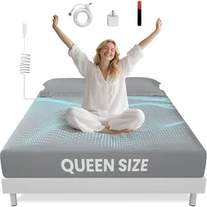 Grounding Sheets Gray  Size - 90%   + 10% Pure  Fitted Bed Sheet for Earthing - 400 Thread Count Deep Pocket Grounded Bedsheets - Improved Sleep Down to Earth Ground Bedding