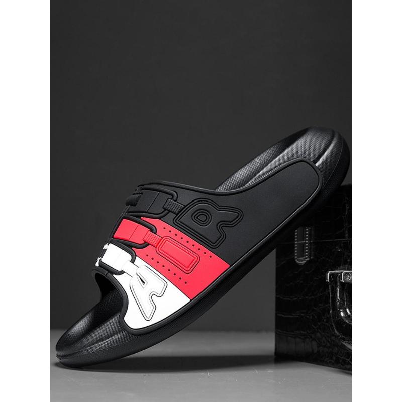 (New)Men's Colorblock Slides, Trending Sandals, Casual Comfortable Non-slip Slides for Indoor Outdoor Wear, Breathable Comfortable Sports Slides for Daily Wear, Men's Shoes, Shoes for Men