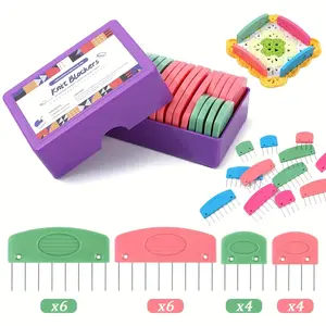 20Pcs Braided Blocking Combs Kit, Shawl Shaping Needles, Knitting Blockers Comb Used For Blocking Knitting, DIY Handmade Weaving Tools, Scarf Shawl Blocking Needles, Durable and Rust-Proof