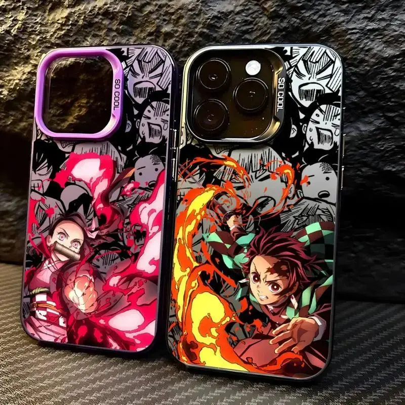 Anime D-Demon Slayers Tanjiroes Phone Case For IPhone 17 16 15 14 13 12 11 Pro Max Plus X XR XSMAX Matte Back Cover.QXD083M73512 Protection Protector, Smartphone, Handheld