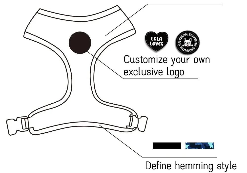 Dog Harness Suit Include Vest Harness Collar Leash Handkerchief Scarf Poop Bag Accessories for Pet Cat Dogs Supplies Set  Dog Accessories