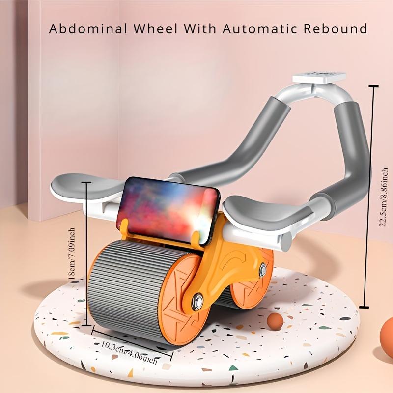Abdominal Roller with Elbow Support, Automatic Rebound Abdominal Wheel, Abdominal Exercise Machine, Equipment for Abdominal Training, Fitness Abdominal Trainer for Men and Women