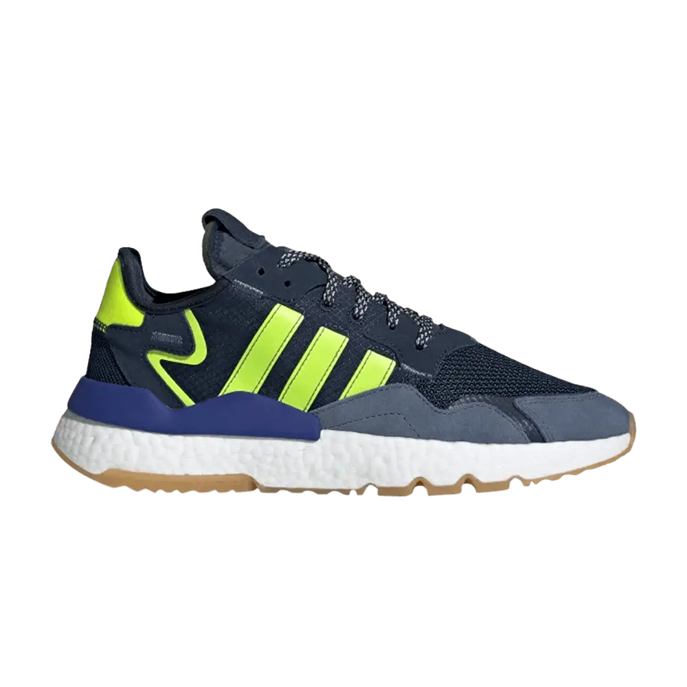 Adidas Nite Jogger 'Navy Solar Yellow' (Unisex) Collegiate Navy/Solar Yellow/Gum lifestyle casual shoes EG2956