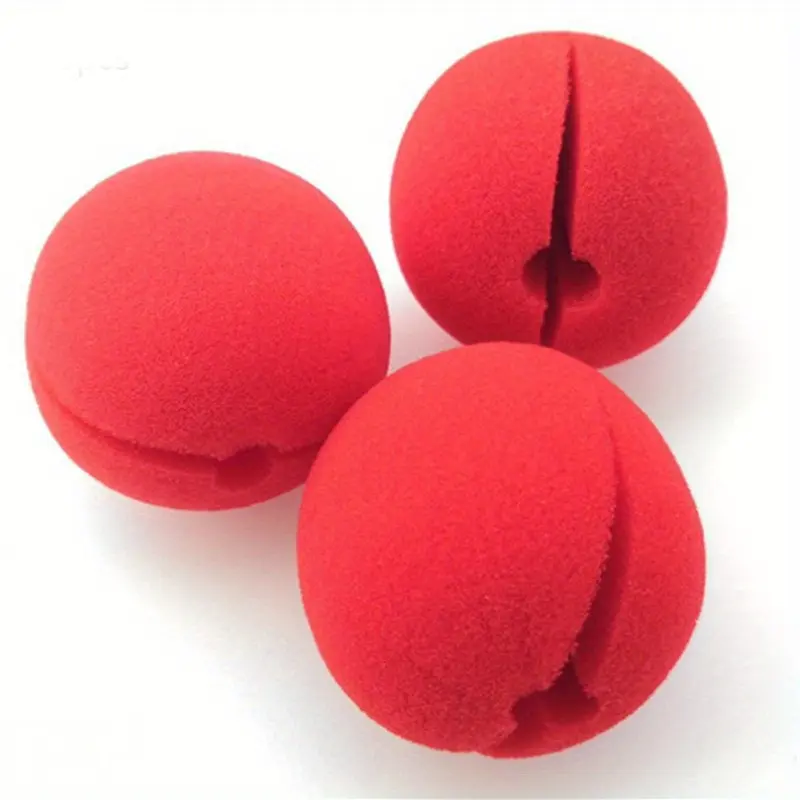 3pcs Funny Clown Nose Props, Magic Performance Accessories, Prank Makeup Party Props, Role Play Party Supplies, Photo Booth Props
