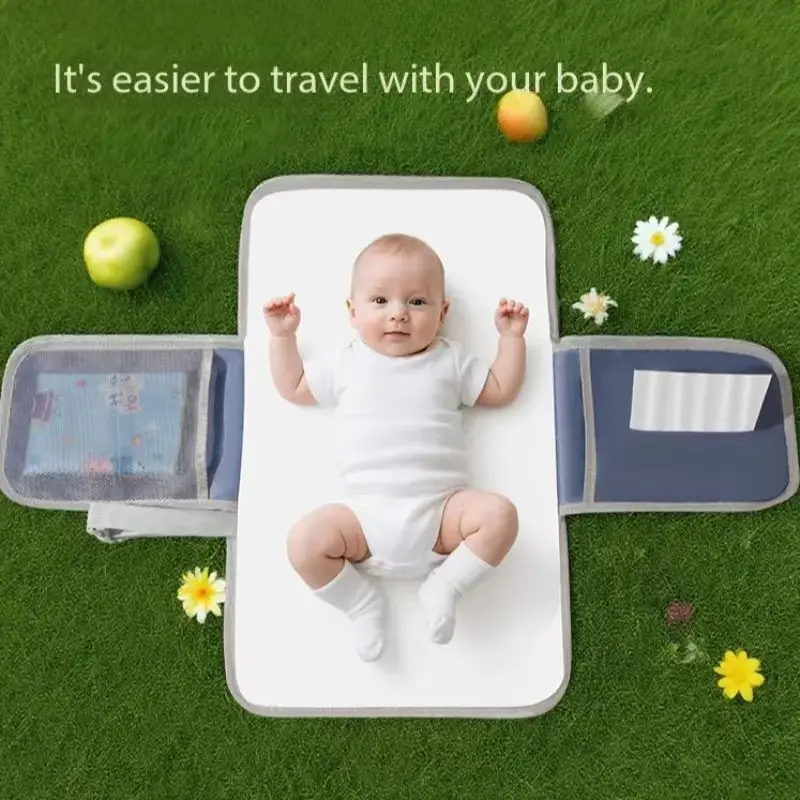 New Waterproof Diaper Changing Pad, Baby Diaper Rash Prevention Mat, Portable Outdoor Use, Easy Cleanup Design, Ideal for Parents