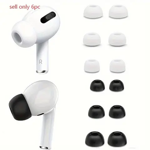 Replacement Tips for AirPods Pro, S/m/l Sizes, Noise-Canceling Design, Soft Silicone Material, Durable Protective Accessories, Protection, Silicone Eartips, Headphone Accessories