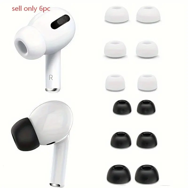 Replacement Tips for AirPods Pro, S/m/l Sizes, Noise-Canceling Design, Soft Silicone Material, Durable Protective Accessories, Protection, Silicone Eartips, Headphone Accessories