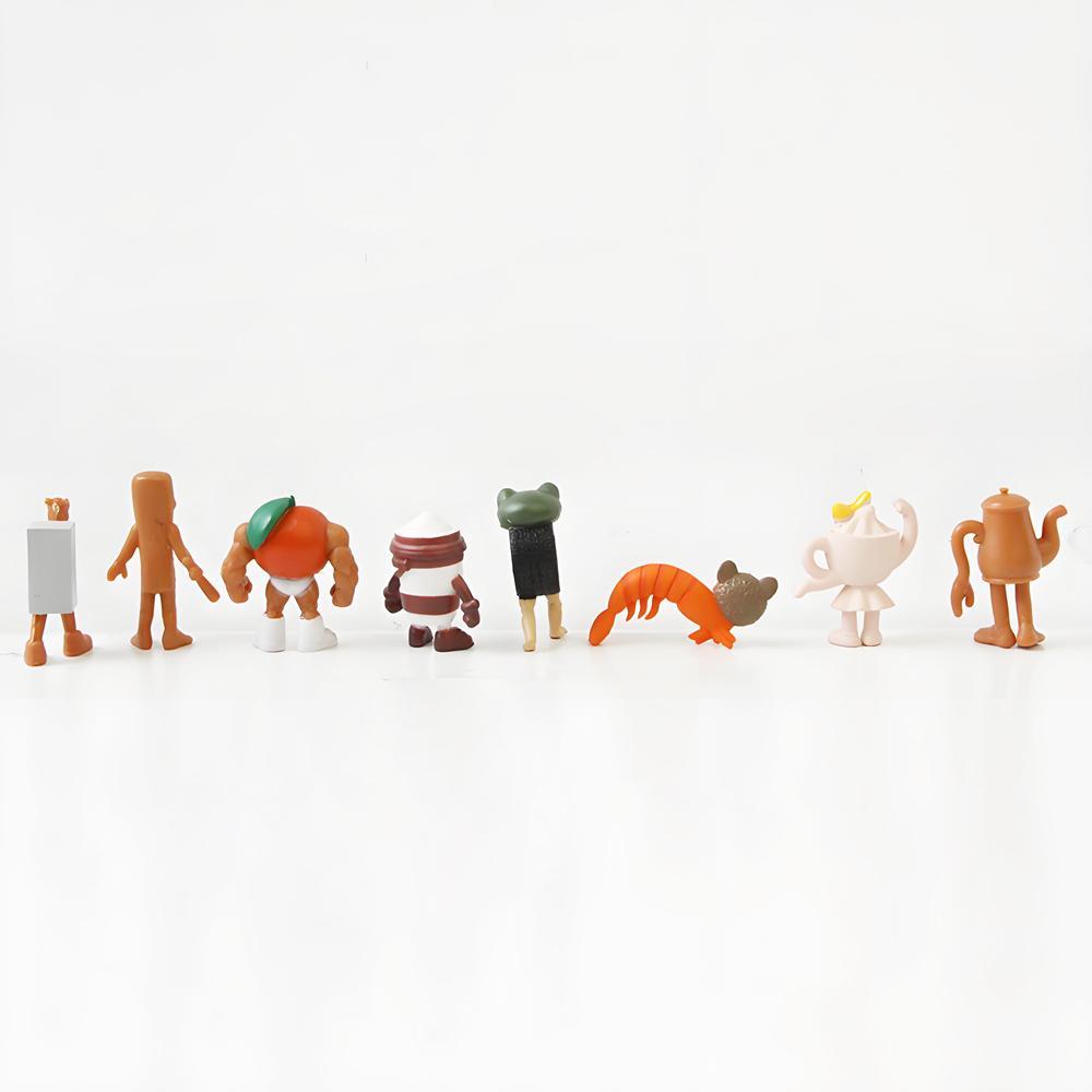 24pcs/set Italian Brainrot Tung Tung Sahur Shark Tralalero Tralala Action Figures Bombardiro Crocodilo Shimpanzini Bananini Toy