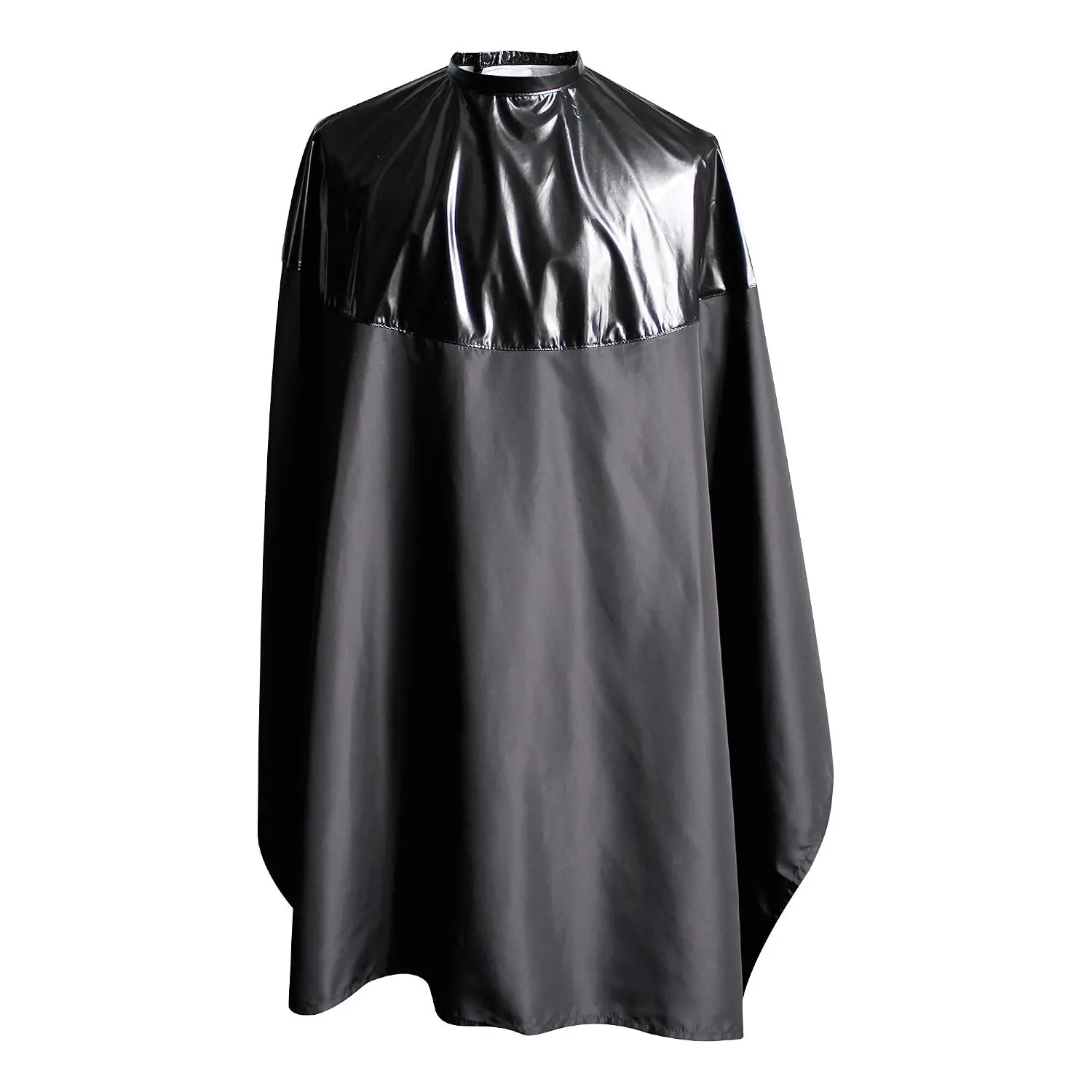 Professional Salon Cape Polyester Haircut Apron, Shampoo & Chemical Resistant, 54”x62”, Black, C007013C-B