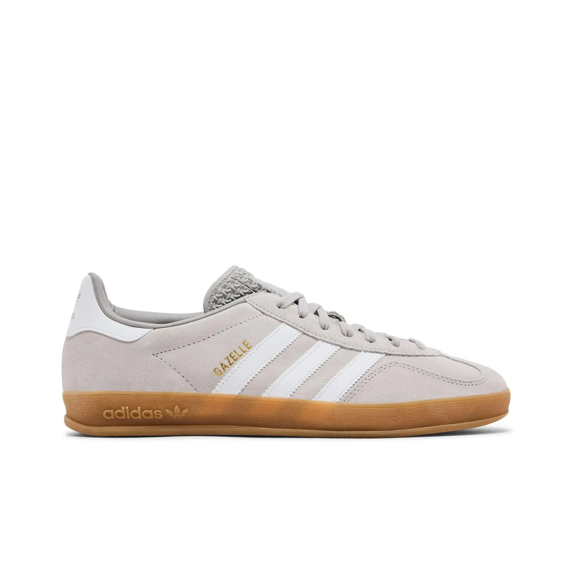 adidas Gazelle Indoor 'Grey White' (Unisex) Grey Two/Cloud White/Gold Metallic sneakers JQ0176