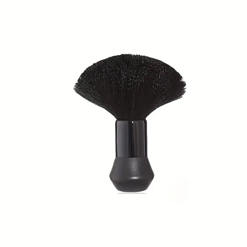 Professional Barber Neck Duster Brush, Hair Cutting Sweep Brush, Salon Styling Hairbrush Tools, 1pc Black Hair Cleaning Brush for Hairdressers, Antistatic Barber Shop Neck Dusting Brush