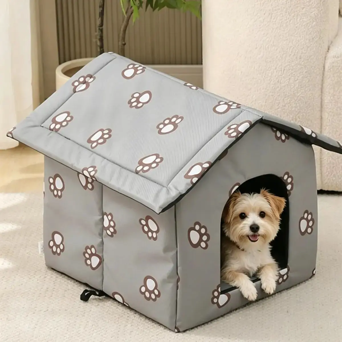 Waterproof & Washable Pet House for Cats and Dogs, Detachable All-Season Dog House, Universal Pet Shelter, Easy to Clean and Maintain