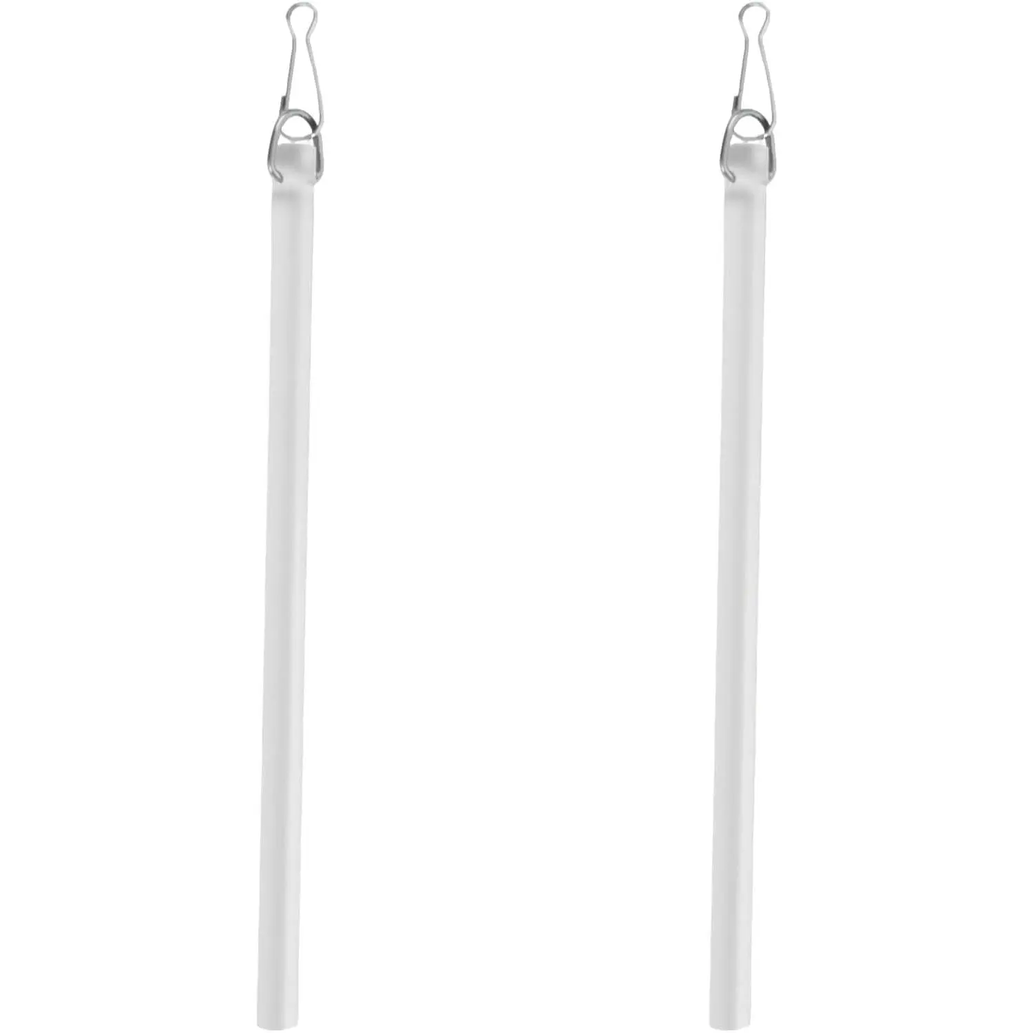 Curtain Pull Wand,17 Inch Invisible Clear  Curtain Pull Rod Stick,Blind Wand  Part with Hook,Adjustable Curtain Opener,Drapery Control Rod Opener for Easier Opening and  (2pcs)
