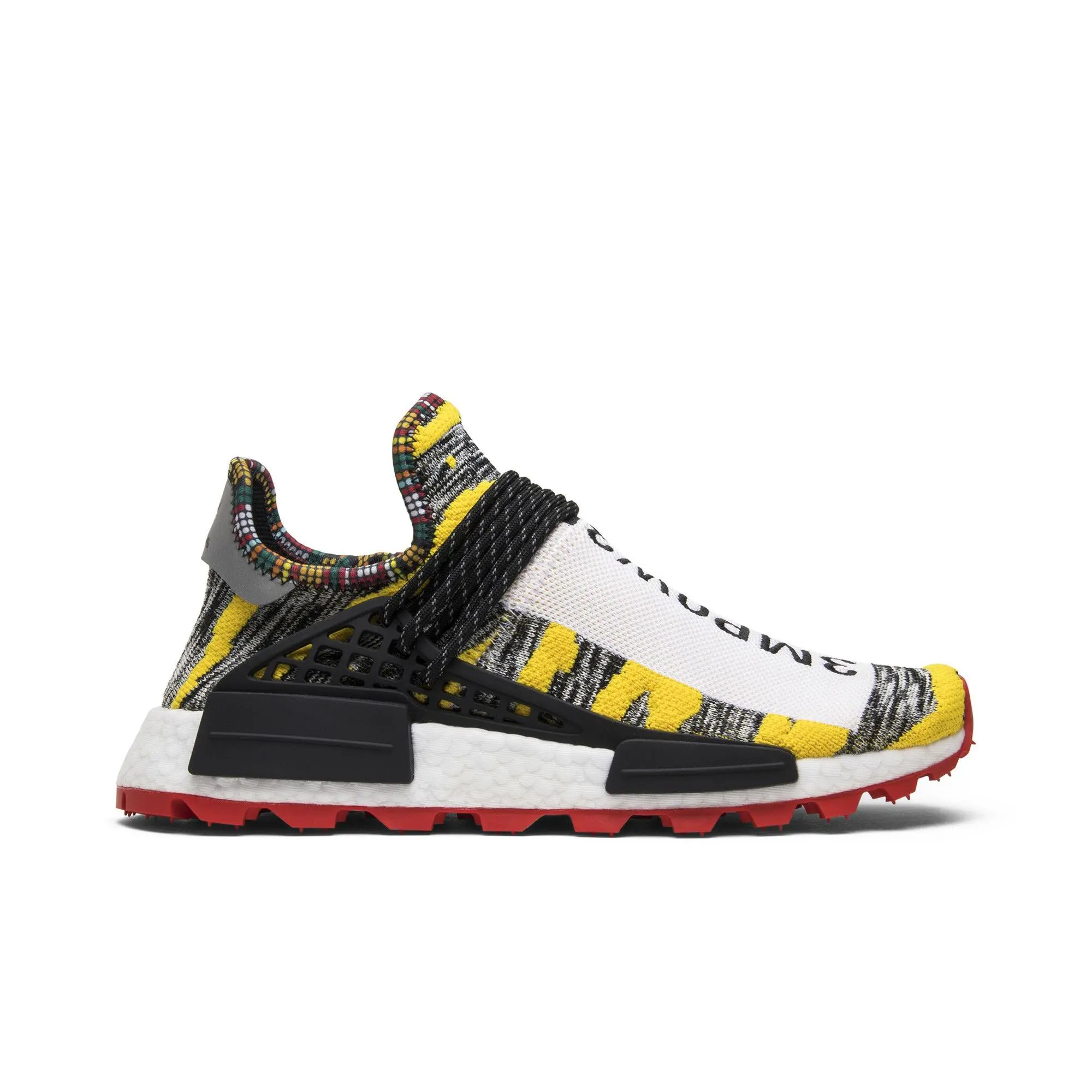 Pharrell x adidas NMD Human Race Trail 'Solar Pack' (Unisex) Core Black/Red lifestyle casual shoes BB9527