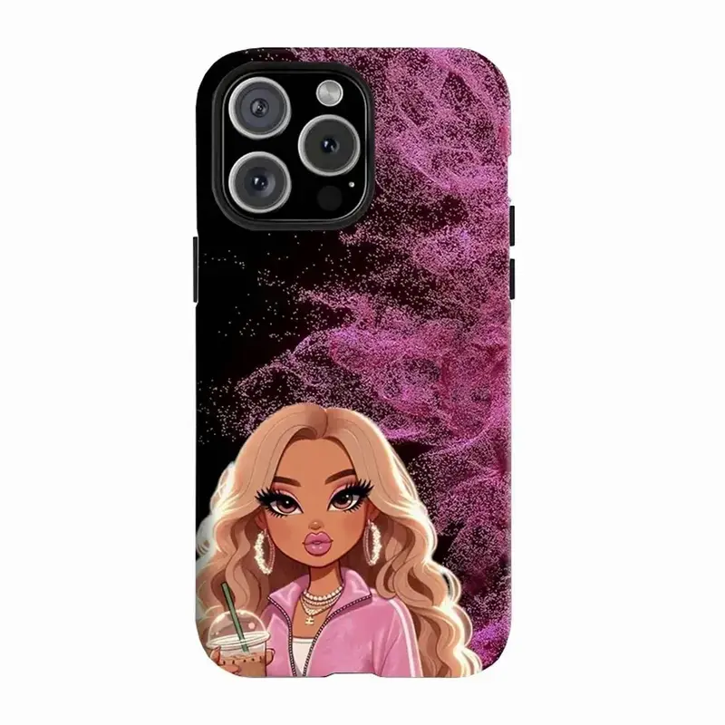 Sweet & Cool Leopard Print Phone Case - Durable Protective Cover for iPhone 12-17 Series, Cute Accessories, Gift Idea for Close Friends (Holiday Presents)