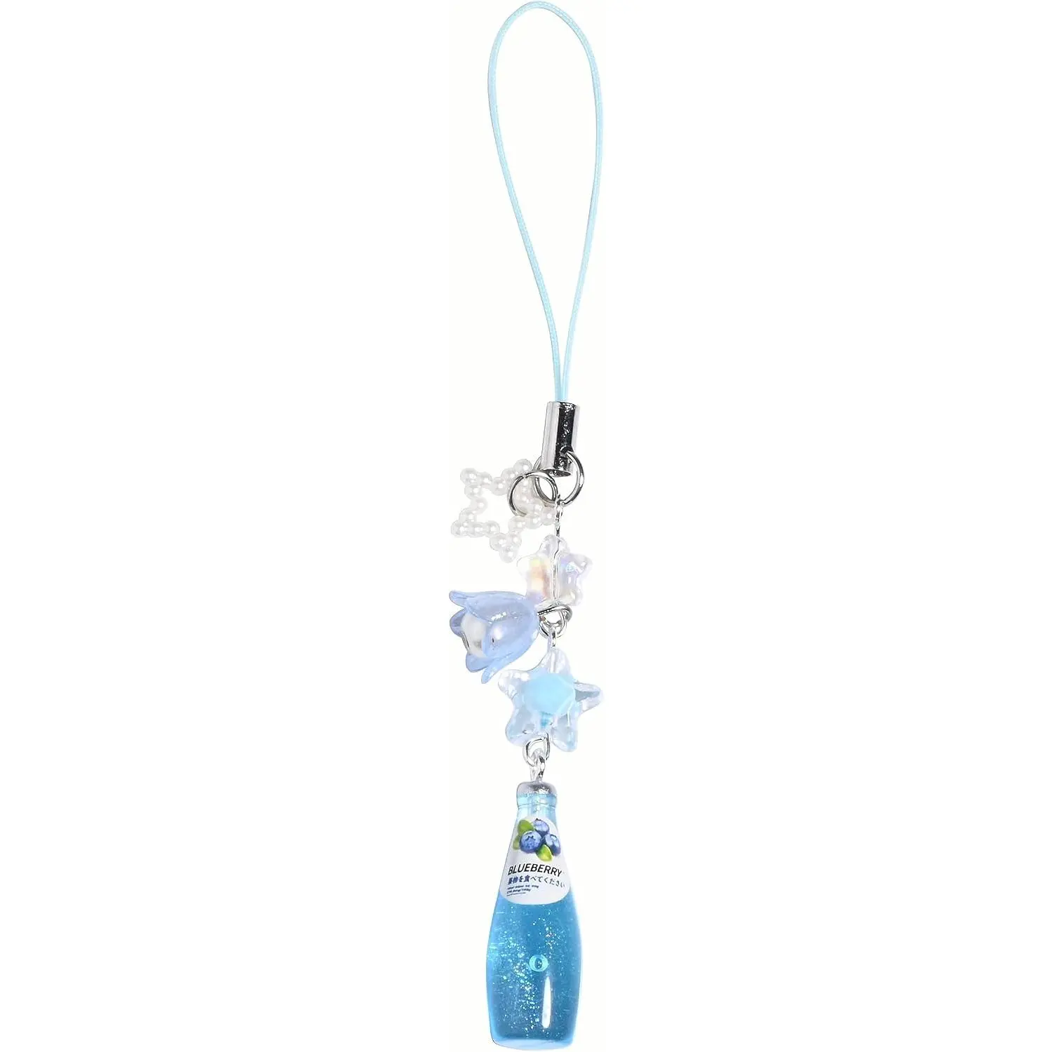 Cute Strawberry Soda Phone Charms, Y2K Fruit Summer Phone  Charm, Aesthetic Beaded Phone Charm