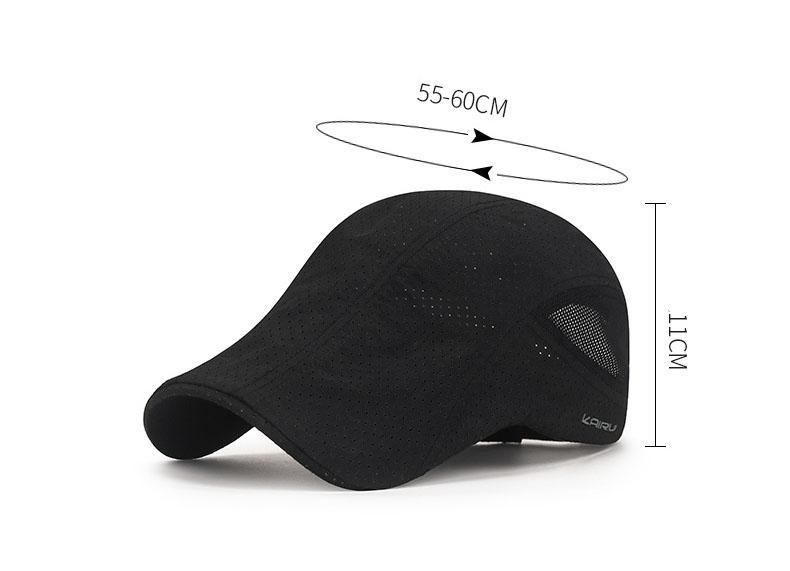 New Laser Perforated Breathable Forward Hat For Men's Sunshade Bailey Cap In Summer