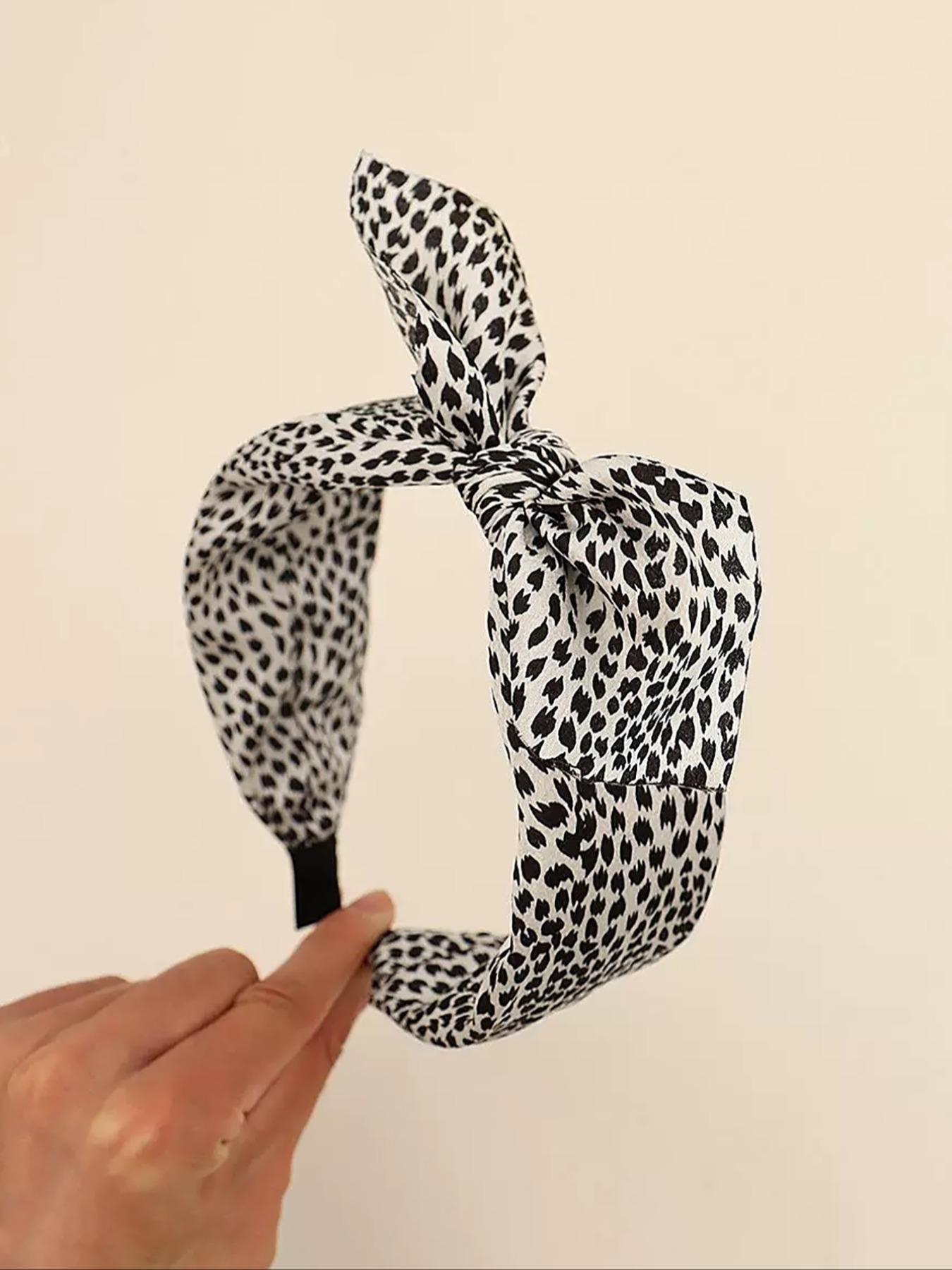 Leopard Pattern Hair Hoop, Elegant Hair Accessories for Women & Girls, Minimalist Headwear Suitable for Thick Hair, Zigzag Headband, Headbands Women