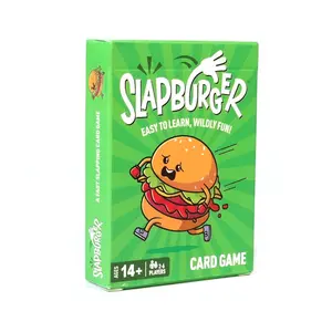 Slapburger Card Game Fast-Paced Family Party Game, 2-6 Players, Fun Reaction Game for Kids, Teens & Adults, Card Games for Families, Perfect for Game Night & Gifts, Card Deck, Card Game Box