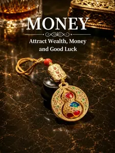 Vintage Brass Gourd Wealth Talisman - Lucky Key Ring for Financial Growth & Success, Exquisite Feng Shui Amulet, Money Attraction Decor, Lucky Charm Gift for Good Fortune, Prosperity, Business Luck and Peace
