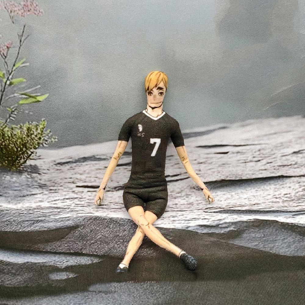 Anime Haikyuu Hinata Shoyo Kozume Kenma Cosplay Keychain Plush Cotton Doll Slender Twistable Shape Room Decoration Festival Gift