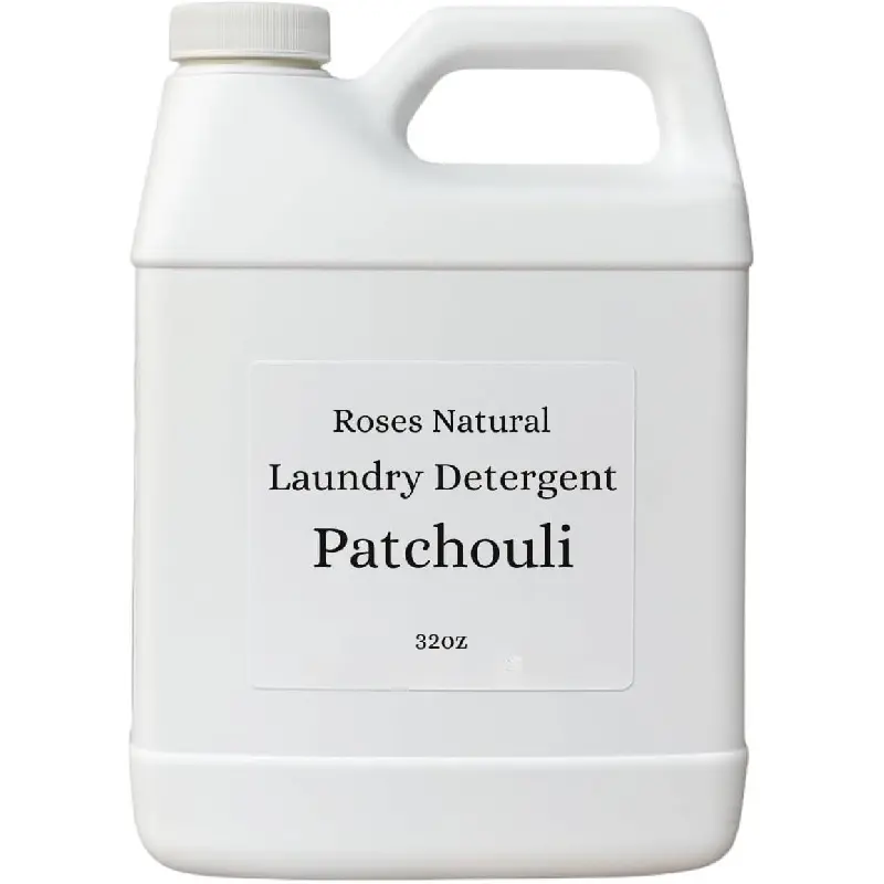 Laundry Detergent, 32 oz, HE Compatible, Musky Patchouli Scented, Essential Oil, Hypoallergenic, Biodegradable, Made in the USA