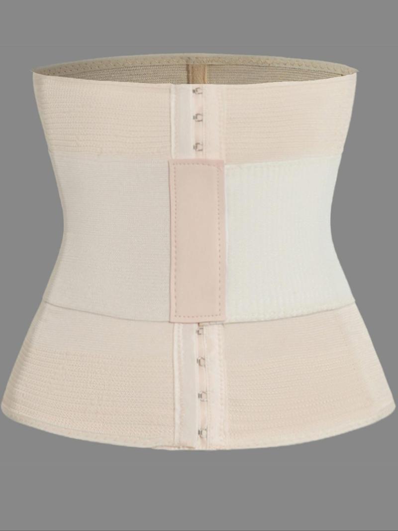 Women's Solid Color Hook & Eye Front Shapewear Belts, Casual Comfy Breathable Shaper, Ladies Shapewear for Daily Wear, Breathable Waistband, Corset Waist Trainer, Womenswear