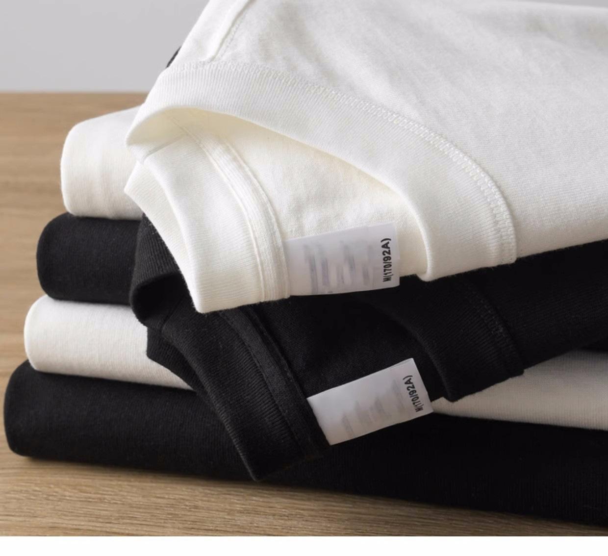 Men's Pure Cotton Short-Sleeve T-Shirt - Loose Fit, Crew Neck, Streetwear Style. A Versatile & Trendy Summer Essential - E-Commerce Bestseller.