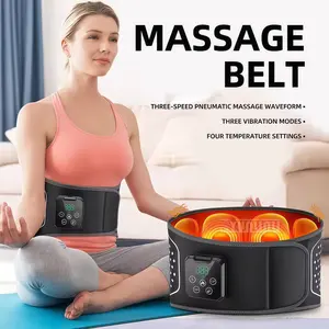 Electric Waist Massager, Back Support Massage, Heated Vibration Air Pressure Lumbar Traction, Electric Belt Massage, New Model 102349