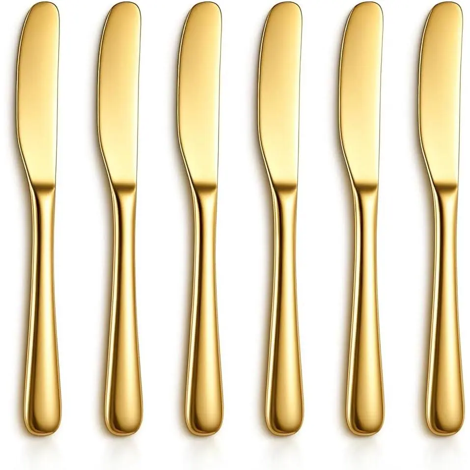 Butter  Spreader 6 count 5.6", Stainless Steel  Butter , Butter Spreader  Kitchen Accessories Utensils for  and Restaurant Dishwasher Safe