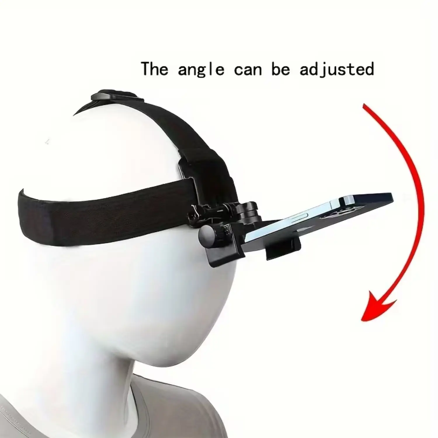 1/2 Piece Adjustable Head Mounted Mobile Phone Camera Holder, First Person Perspective Shooting Camera Live Streaming Headband Holder, Compatible with All Models of GOPRO Cameras, Etc