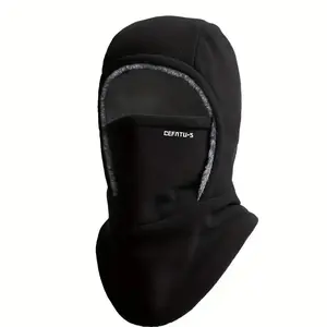 Winter Warm Integrated Hat Scarf Ear Cover Balaclava, Thick Material, Windproof, Suitable for Cycling Running Skiing Fishing Outdoor Sports