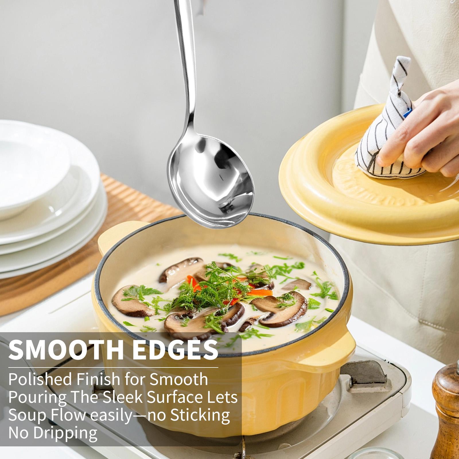 [AREL]4-Piece Stainless Steel Soup Spoon Set