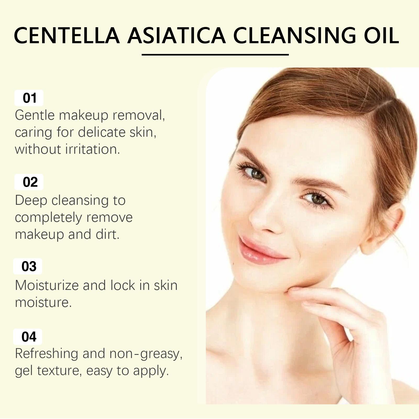 Centella Asiatica Cleansing Oil: Gentle Makeup Remover for Sensitive Skin |   100ml Natural Skincare