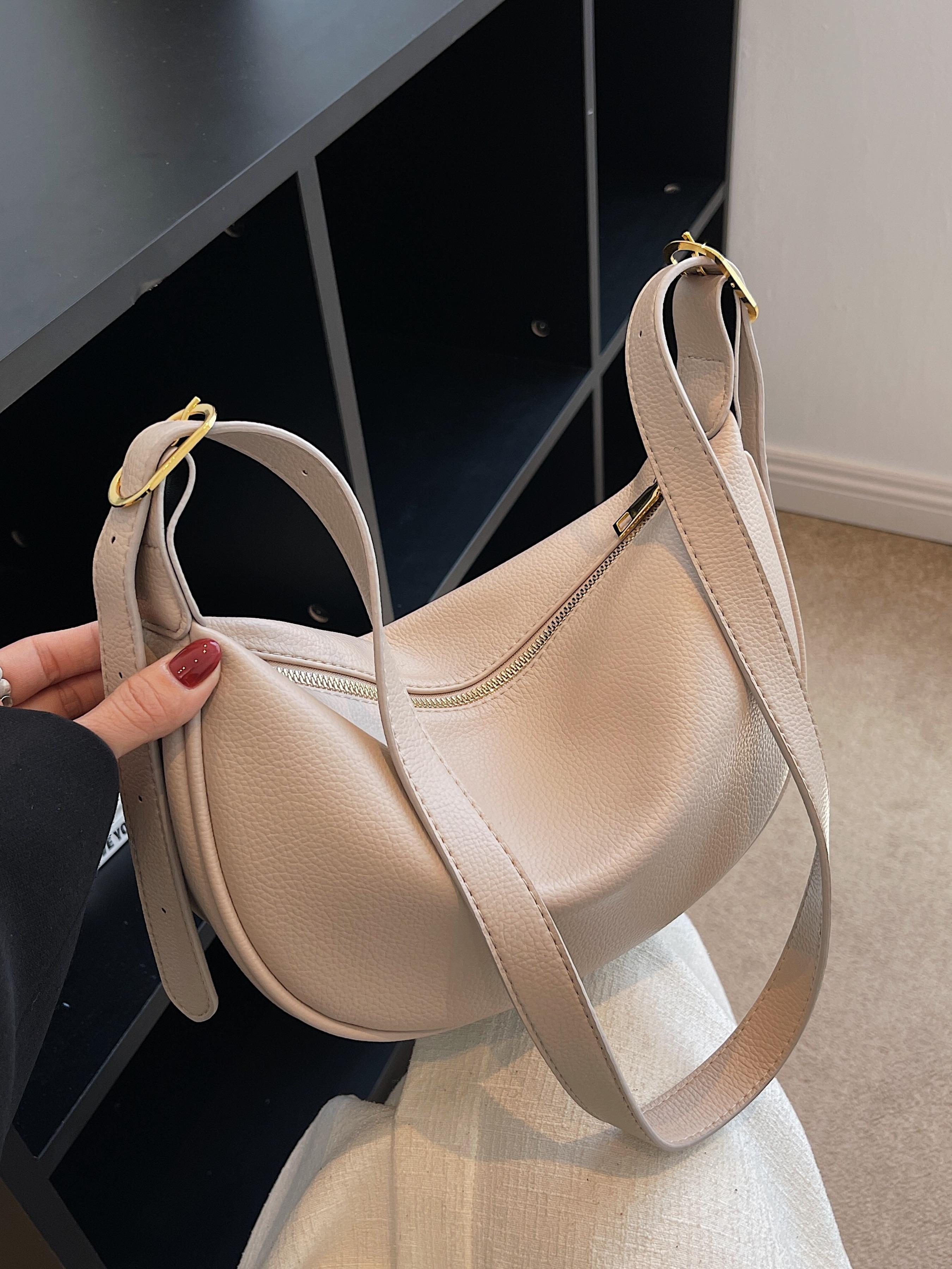 Women's Fashionable Solid Color Shoulder Bag, Casual Versatile Crossbody Bag for Daily Used, Trendy All-match Commuter Bag, Cross Body Bags