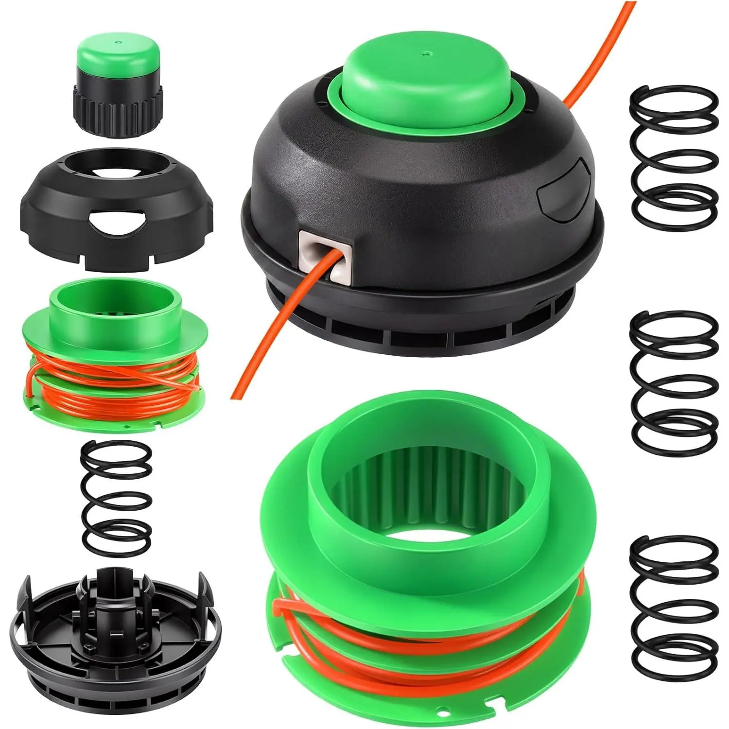 Ah1300 String Trimmer Head Kit Compatible with Ego+ 15" St1500 Series, As1300 Spool with Line and 3 Springs, Compatible with St1500 St1500f St1500-s St1500sf St1500xy