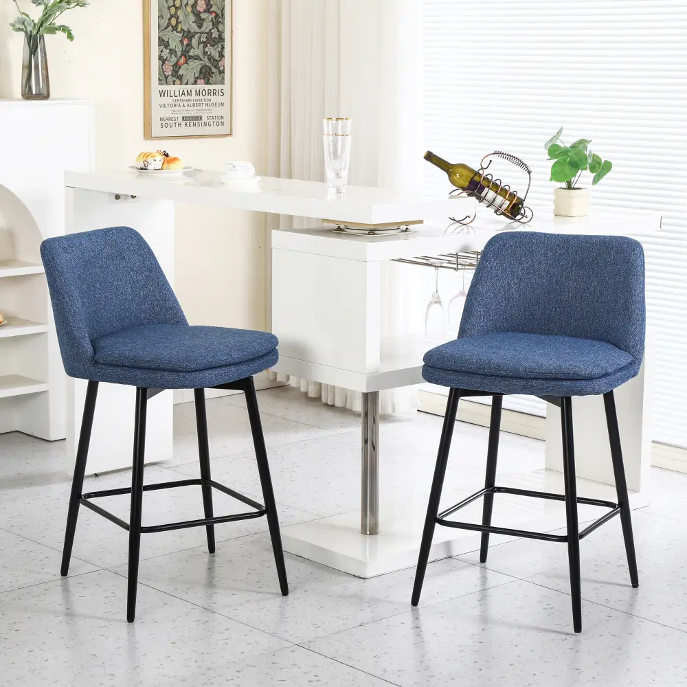 Blue + Linen + Set of 2