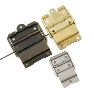 Small integrated hinge D148 vintage wooden box iron hardware 90-degree folding hinge for wardrobe doors, vintage style hinge