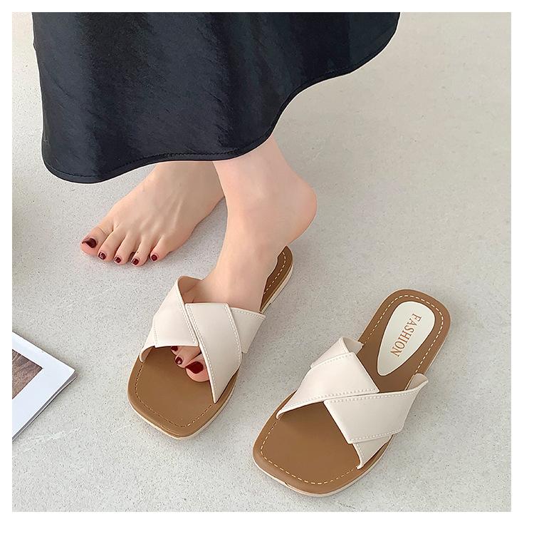 Summer Women's Flat Sandals Fashionable Open Toe Slippers Casual Beach Sandals for Daily Wear and Outdoor Activities