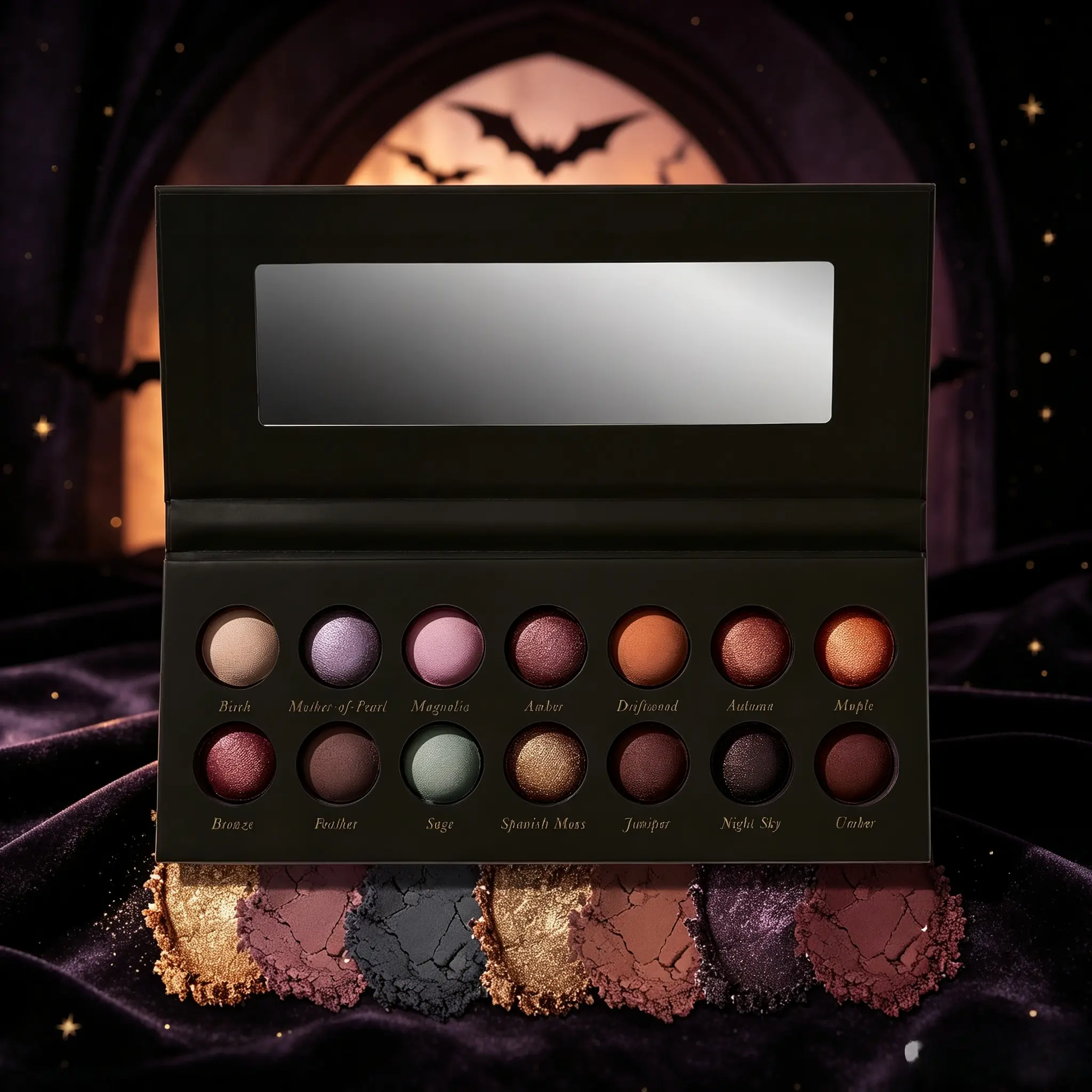 14 multi-tone baked ice cream eyeshadow palette with warm nude, sweet pink, retro brown & fresh green ranges. Smooth matte & luminous shimmer, mirror case for commute, nightclub parties and travel multi-scene eye makeup.