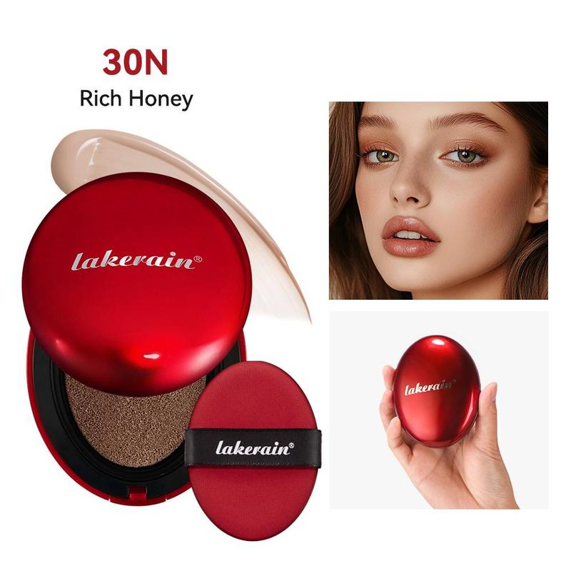 Long-Lasting Air Cushion Balm Foundation, Lightweight Moisturizing Makeup Base & Cream for Women & Girls